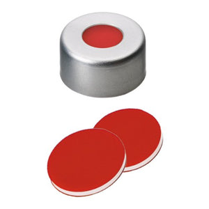13mm Red Teflon Sterile/Depyrogenated Silver Aluminum Vial Seals 1000pk/bag