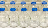 50ml Sterile Clear Vials 10pk Blue Flip Caps